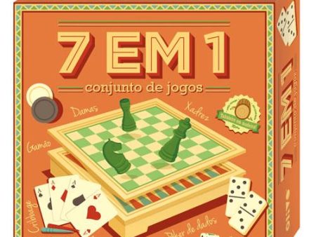 7 em 1 Conjunto de Jogos em Madeira - Olivo Supply