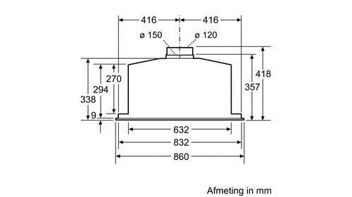 Exaustor Integrado de Teto Siemens iQ700 LB89585M | 86x30 cm | 800 m³ h | A++ | Aço inoxidável For Cheap