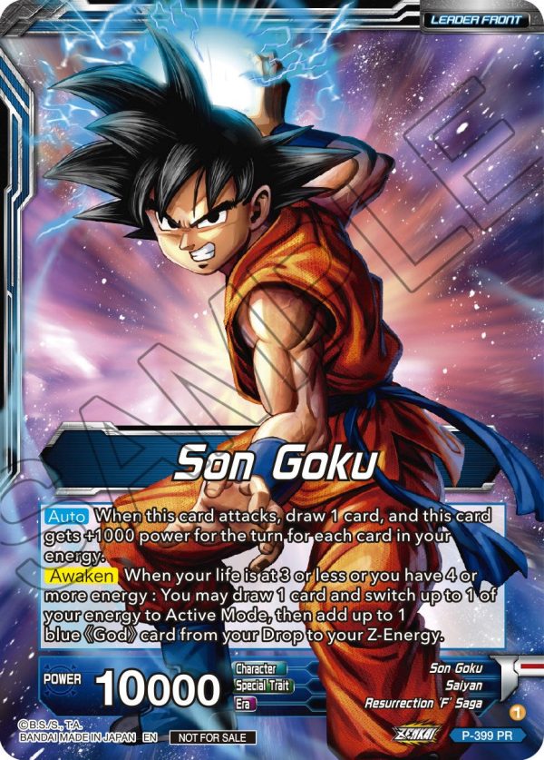 Son Goku    Super Saiyan Blue Son Goku Returns (Gold-Stamped) (P-399) [Promotion Cards] Online Hot Sale