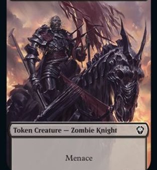 Zombie Knight    Knight Double-Sided Token [Dominaria United Commander Tokens] on Sale