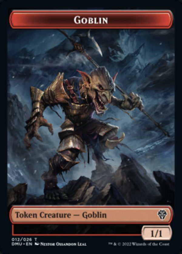 Saproling    Goblin Double-Sided Token [Dominaria United Tokens] Online Sale