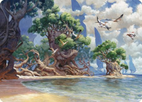 Yavimaya Coast Art Card [Dominaria United Art Series] Online now