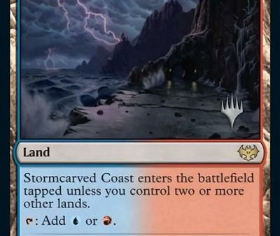 Stormcarved Coast (Promo Pack) [Innistrad: Crimson Vow Promos] For Cheap