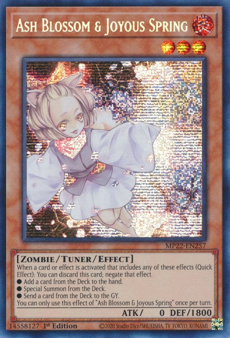 Ash Blossom & Joyous Spring [MP22-EN257] Prismatic Secret Rare For Discount