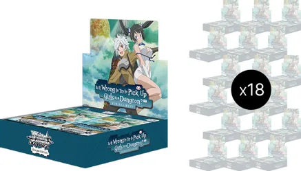 Is it Wrong to Try to Pick Up Girls in a Dungeon? Booster Box Case (18 boxes) Hot on Sale