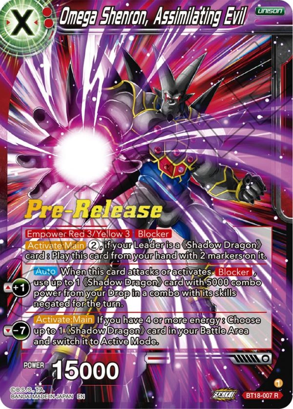 Omega Shenron, Assembling Evil (BT18-007) [Dawn of the Z-Legends Prerelease Promos] Online Sale