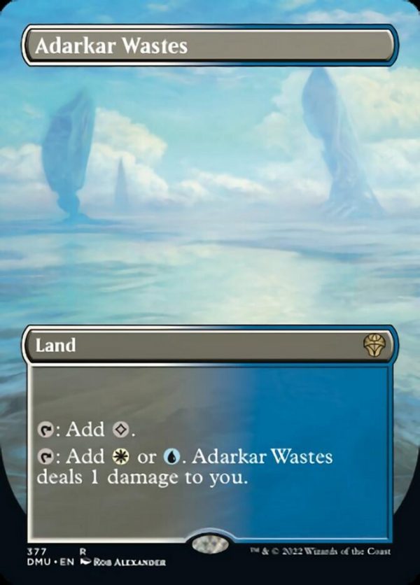 Adarkar Wastes (Borderless Alternate Art) [Dominaria United] For Cheap