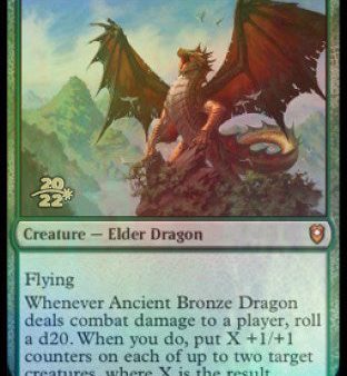 Ancient Bronze Dragon [Commander Legends: Battle for Baldur s Gate Prerelease Promos] Hot on Sale