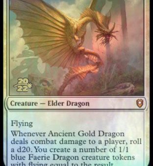 Ancient Gold Dragon [Commander Legends: Battle for Baldur s Gate Prerelease Promos] For Discount