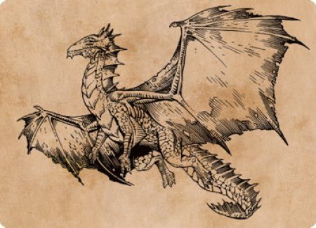 Ancient Bronze Dragon Art Card (58) [Commander Legends: Battle for Baldur s Gate Art Series] Online