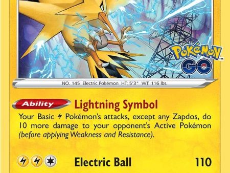 Zapdos (029 078) [Pokémon GO] Online Sale