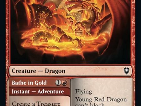 Young Red Dragon    Bathe in Gold [Commander Legends: Battle for Baldur s Gate] Online now