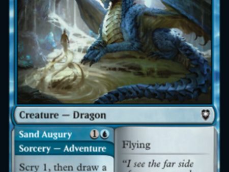 Young Blue Dragon    Sand Augury [Commander Legends: Battle for Baldur s Gate] on Sale