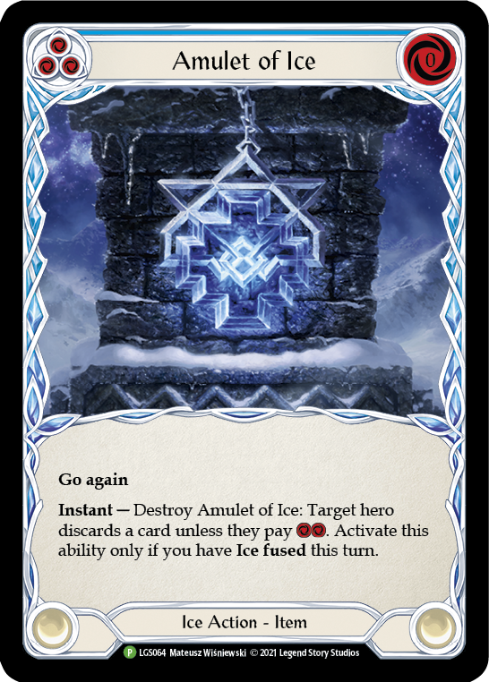 Amulet of Ice [LGS064] (Promo)  Cold Foil For Discount