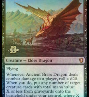 Ancient Brass Dragon [Commander Legends: Battle for Baldur s Gate Prerelease Promos] For Sale